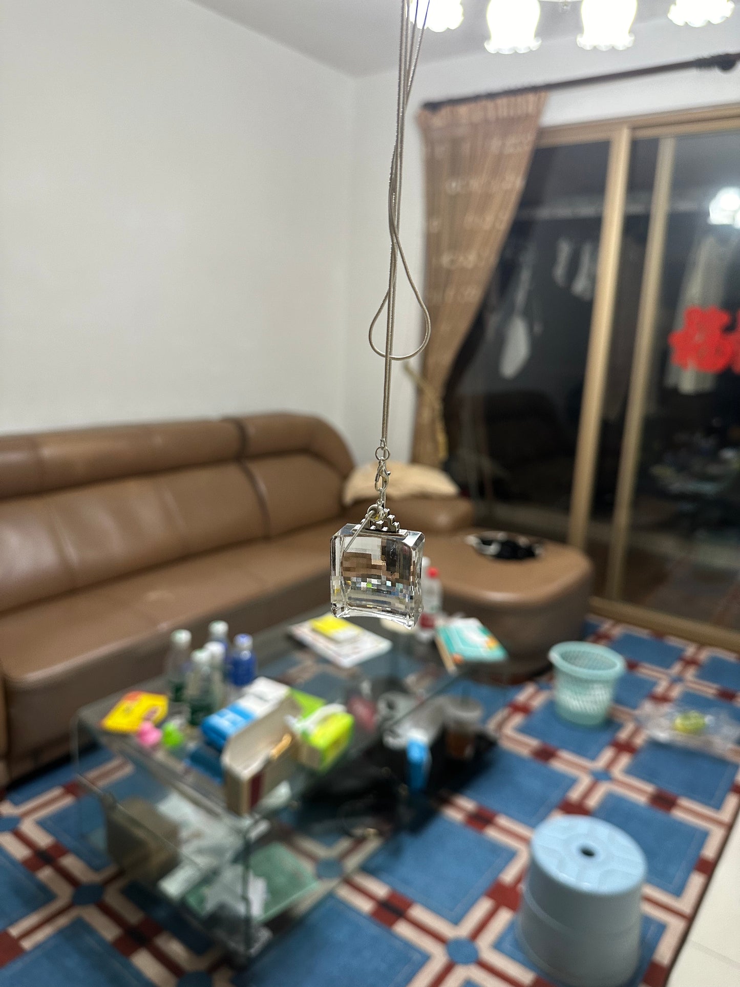 Pixel Crystal Necklace/Keychain